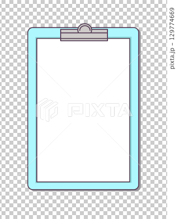 Binder clipboard vertical blue illustration 129774669