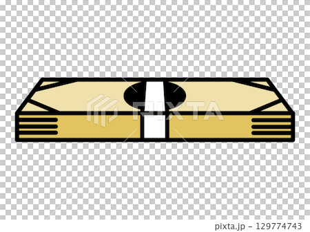 Color simple banknote icon 129774743