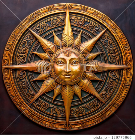 古代から伝わる紋様 129775966