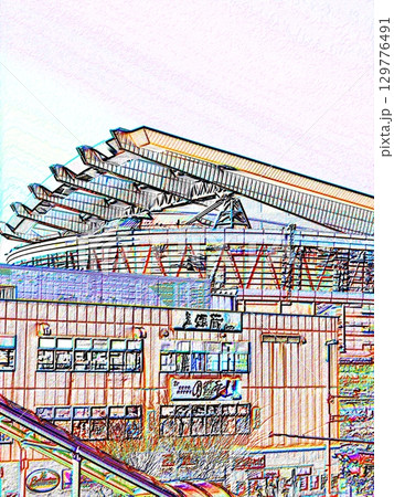 さいたま新都心駅前　＜加工＞ 129776491