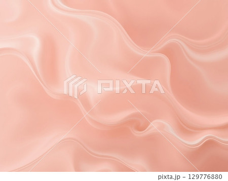 Flowing Peach Silk Fabric Abstract Background Texture Flowing Peach Silk Fabric Abstract Background Texture 129776880