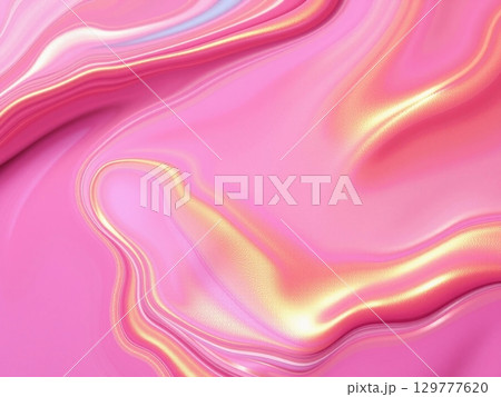 Abstract Pink and Gold Swirls, Fluid Marble Background Abstract Pink and Gold Swirls, Fluid Marble Background 129777620