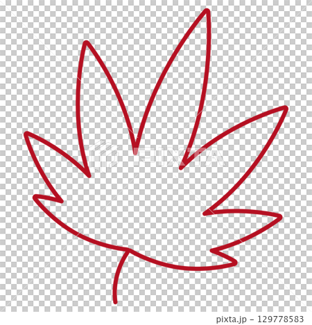 Red autumn leaves simple icon Red autumn leaves simple icon 129778583