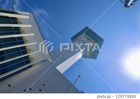 五稜郭タワー全景(北海道・函館市) 五稜郭タワー全景(北海道・函館市) 129778992