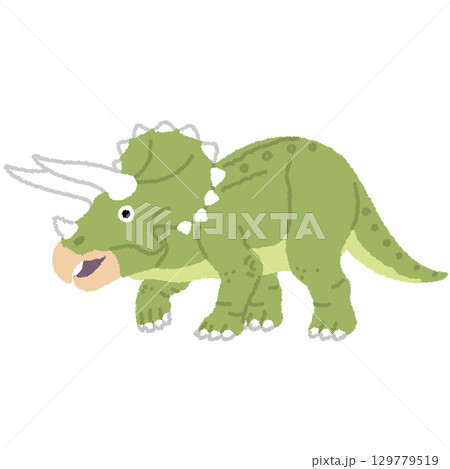 トリケラトプスのイラスト 129779519