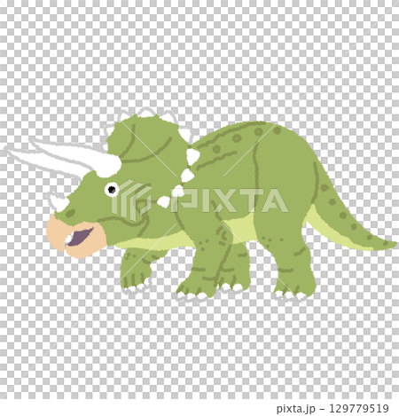 トリケラトプスのイラスト 129779519