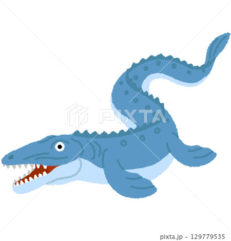 モササウルスのイラスト 129779535