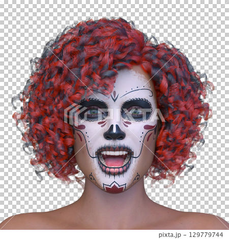 Close-up of a woman's face 129779744