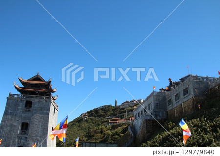 Pagoda and temples and festivals in vietnam 129779840