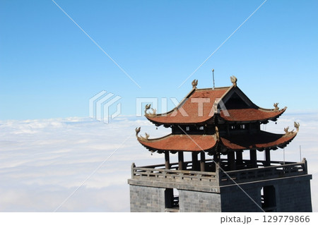 Pagoda and temples and festivals in vietnam 129779866