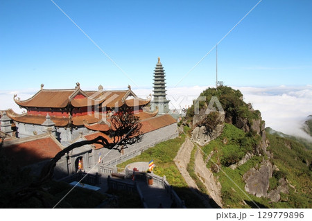 Pagoda and temples and festivals in vietnam 129779896