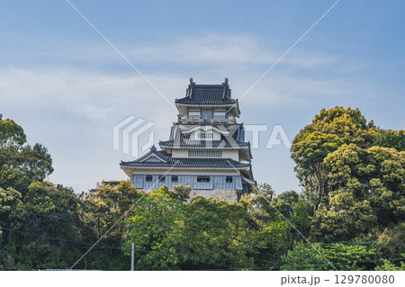 吉田町の小山城跡の風景(静岡県) 129780080