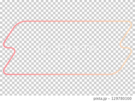 水平方形抽象粉紅色漸層框架 129780100