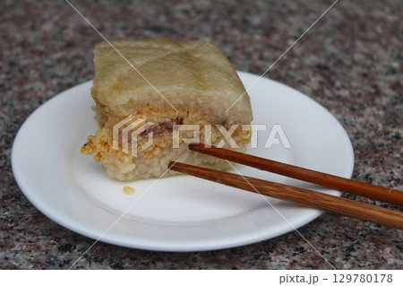 Traditional Banh Chung in Vietnam 129780178