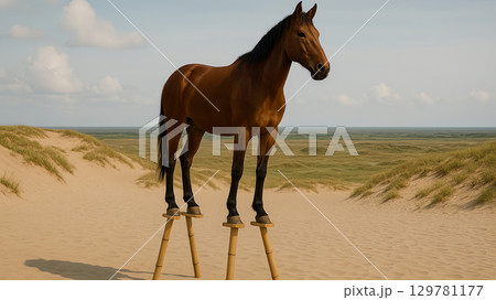 ウマが竹馬に!?タケタケしくウマかった瞬間 129781177