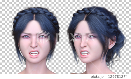 Close-up of a woman's face Close-up of a woman's face 129781274