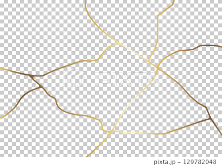 Kintsugi 修復白色背景 Kintsugi 修復白色背景 129782048