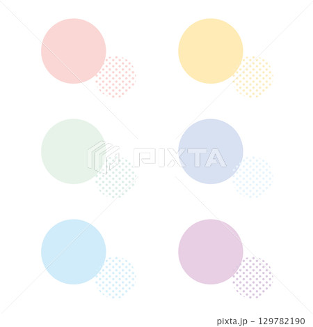 カラフルでポップなドット カラフルでポップなドット 129782190