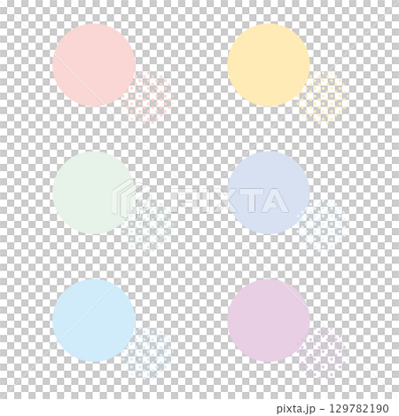 カラフルでポップなドット カラフルでポップなドット 129782190