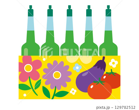 植物の栄養剤・活力剤のイラスト 129782512