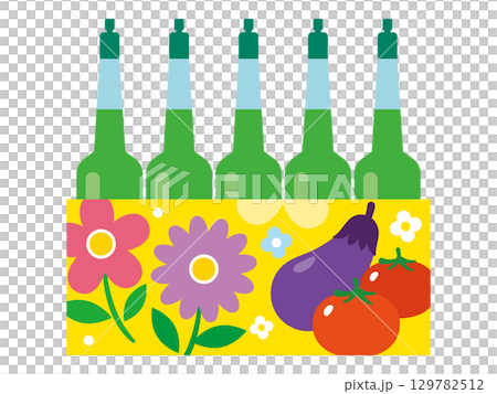 植物の栄養剤・活力剤のイラスト 129782512