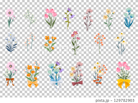 おしゃれ花素材 おしゃれ花素材 129782903