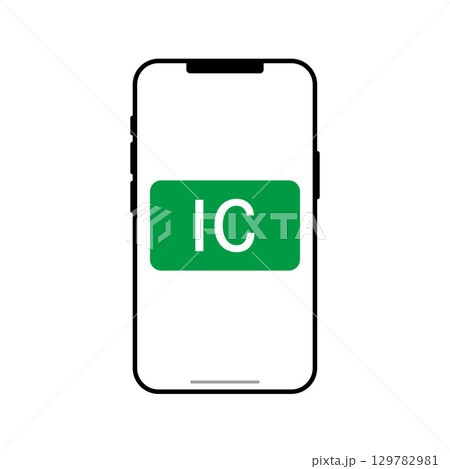 スマートフォンとICカード 129782981