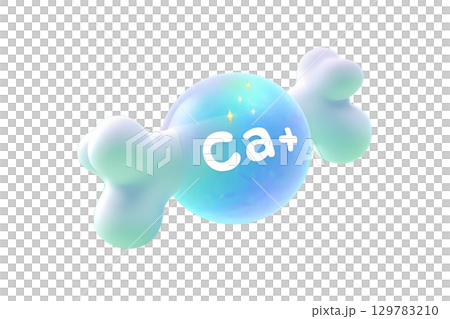 3d cartoon calcium molecule with bone, strong skeleton health concept, mineral nutrition for kids education 3d cartoon calcium molecule with bone, strong skeleton health concept, mineral nutrition for kids education 129783210