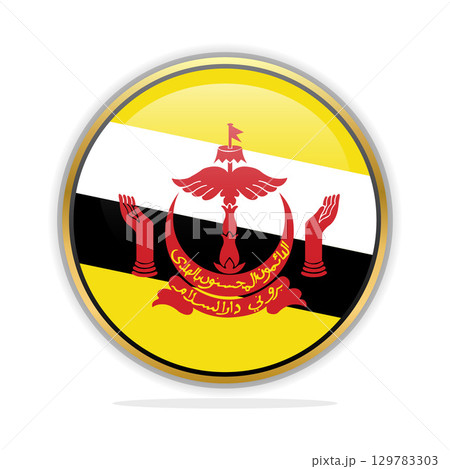 Button Flag Design Template Brunei 129783303