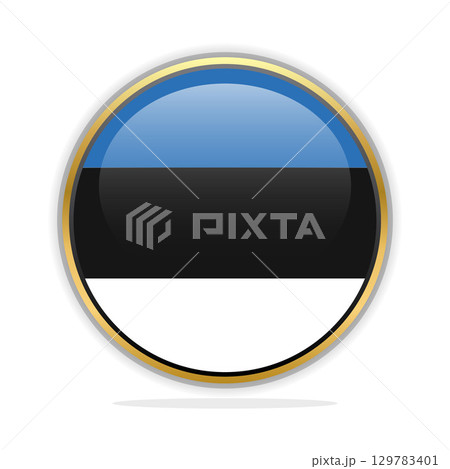 Button Flag Design Template Estonia 129783401
