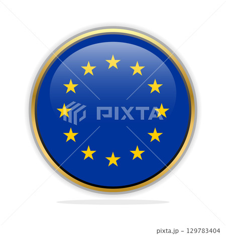 Button Flag Design Template European Union Button Flag Design Template European Union 129783404