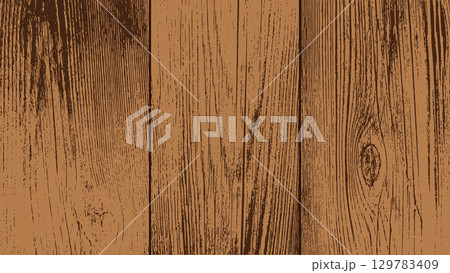 A wood texture background. Wooden planks brown texture. 129783409