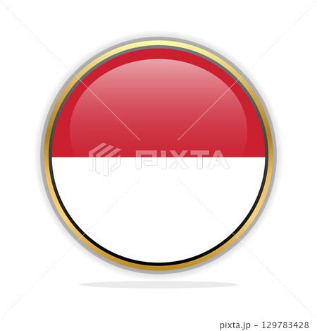 Button Flag Design Template Indonesia Button Flag Design Template Indonesia 129783428