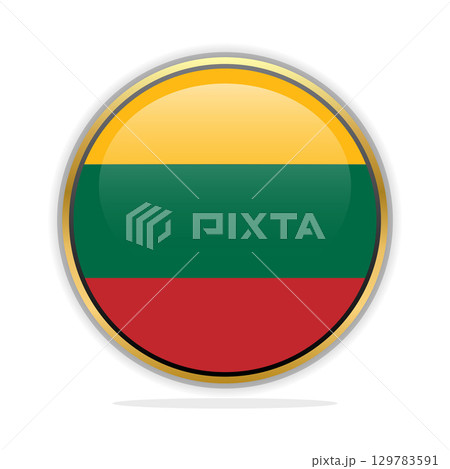 Button Flag Design Template Lithuania Button Flag Design Template Lithuania 129783591