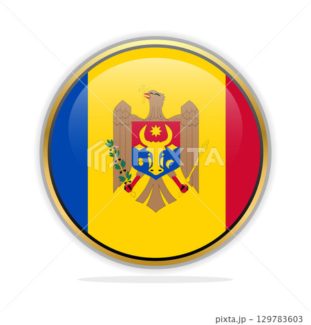 Button Flag Design Template Moldova Button Flag Design Template Moldova 129783603