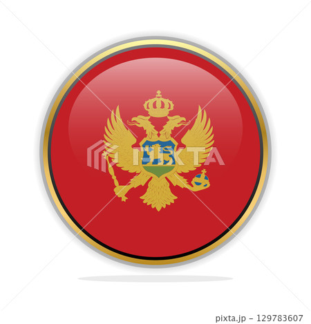 Button Flag Design Template Montenegro Button Flag Design Template Montenegro 129783607