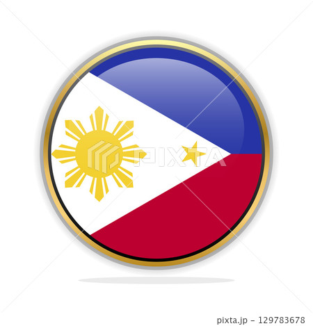 Button Flag Design Template Philippines 129783678