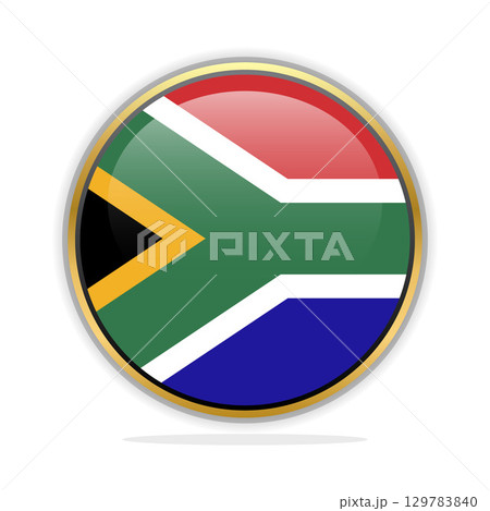 Button Flag Design Template South Africa 129783840