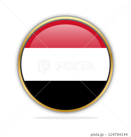 Button Flag Design Template Yemen Button Flag Design Template Yemen 129784144