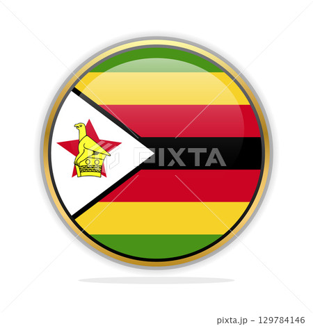 Button Flag Design Template Zimbabwe Button Flag Design Template Zimbabwe 129784146