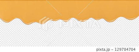 Close-Up of Honey Liquid Dripping on Transparent Background Close-Up of Honey Liquid Dripping on Transparent Background 129784704