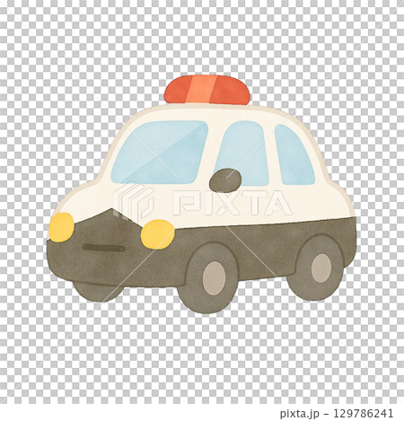 ミニパトカーのイラスト 129786241