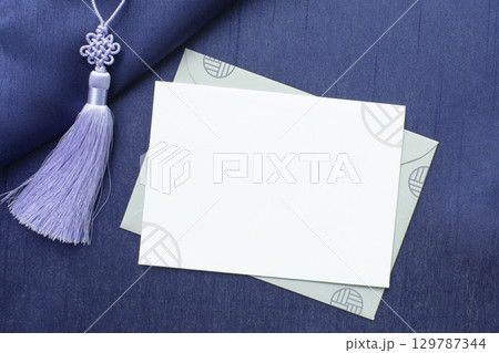 Korean Traditional Knot and Holiday Image, Greeting Card Mockup Korean Traditional Knot and Holiday Image, Greeting Card Mockup 129787344