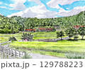 真夏の里山 129788223