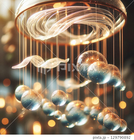 ガラスの優しい揺らめき 129790892