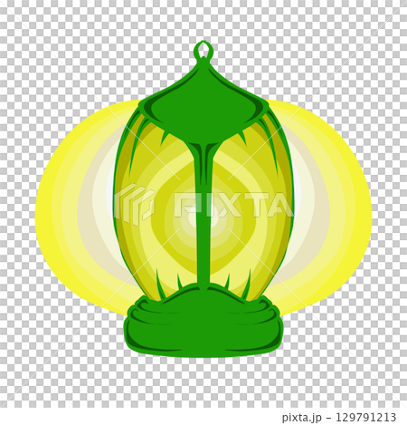 The green lantern design has a Ramadan and Islamic holiday theme. Perfect for posters, banners, stickers, wallpapers, backgrounds 129791213