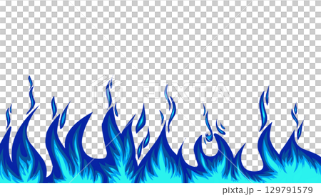 Background with blue fire. Perfect for wallpapers, book covers, posters, banners, advertisements 129791579