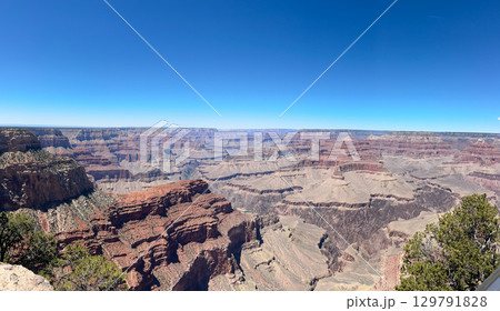 Vibrant panoramic view of Grand Canyon National Park, Arizona Vibrant panoramic view of Grand Canyon National Park, Arizona 129791828