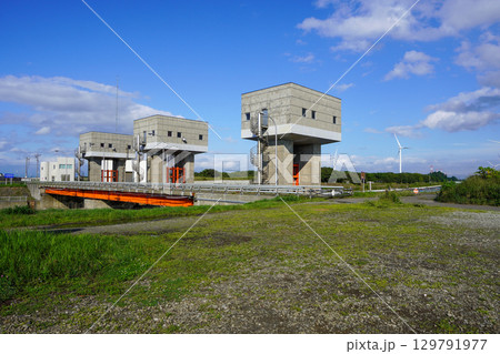 石狩放水路水門・石狩放水路 石狩放水路水門・石狩放水路 129791977