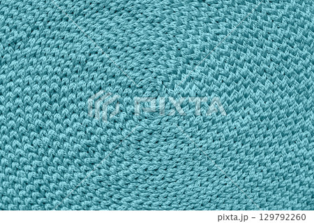 home spiral double crochet in circle cap blue color background 129792260